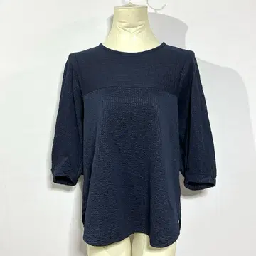 GEORGES RECH 볼륨 티셔츠 네이비 [38] 포원 소매 일본제