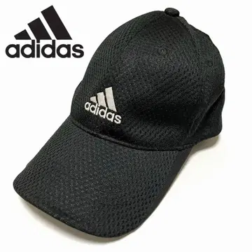 adidas/아디다스 블랙 원포인트 로고 메쉬 캡