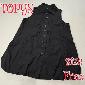 TOPYS 나일론 슬리브리스 튜닉 블랙 FREE 토피즈