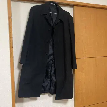 남성용 코트 블랙 블랙