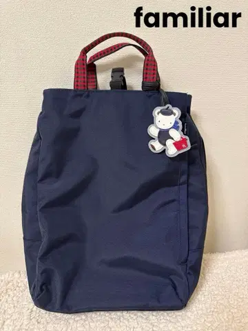 컨디션 최상 완판템 familiar x ROOTOTE 콜라보 백팩 빨간색