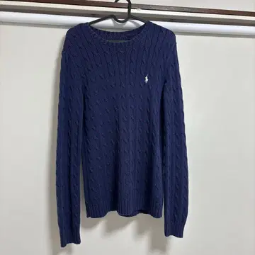 [ 랄프 로렌 ] 네이비 케이블 니트 스웨터