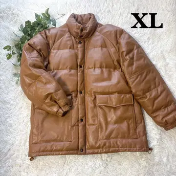 RIGEL 다운 자켓 천연 가죽 가죽 브라운 기무라 타쿠야 XL