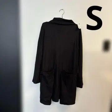 블랙 긴팔 코쿤 원피스 S 빅