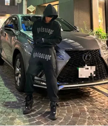 godsavage 블랙 셋업 M 사이즈