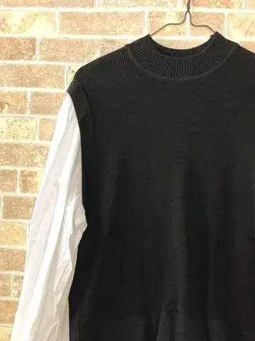 MICA&DEAL 베스트 도킹 셔츠 니트 셔츠 미사용품 택 포함