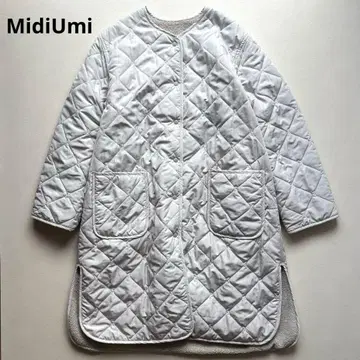 MidiUmi 퀼팅 리버서블 롱 코트