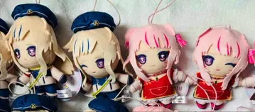 히메히나 라운드 원 봉제 인형 키링 4종 세트