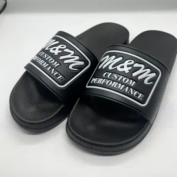새상품 S/S M&M 엠보싱 로고 샌들 블랙 28cm