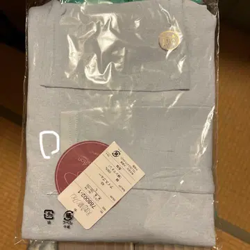 라이트 블루 긴팔 천사의 면 쉬폰