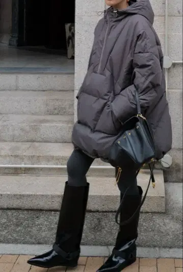 MACHATT 아노락 다운 코트 그레이