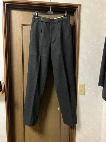 emporio armani 80s 90s 울 플란넬 슬랙스