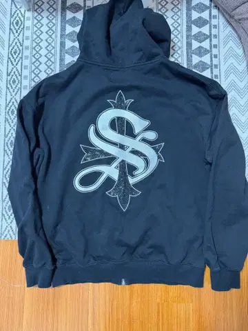 Supplier 블랙 집업 후드티 L 서플라이어