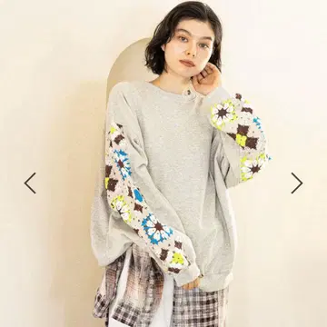 크로셰 콤비 풀오버 niko and