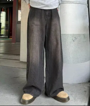 다크 그레이 와이드 팬츠 L 사이즈
