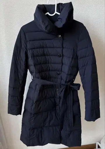 Demi-Luxe BEAMS A라인 다운 코트 여성용 블랙