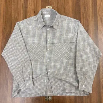 [ 미사용 ] 셔츠 긴팔 멋쟁이 조조타운 Adoon plain 체크 무늬