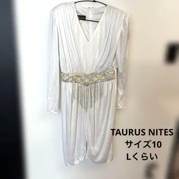 TAURUS NITES 화이트 드레스 사이즈 10 L 정도