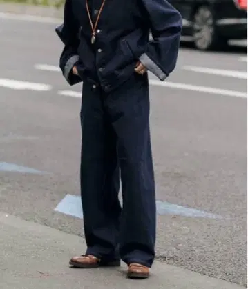 REVERBERATE DENIM PANTS HANDWOVEN(WIDE)