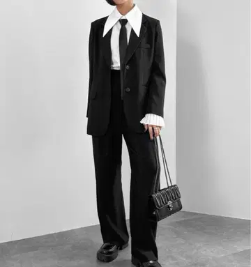 LVEU / 러브유 자켓 셋업 [ 블랙/FREE ]