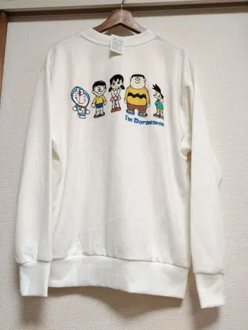 택 포함 새상품 남성용 L 사이즈 도라에몽 트레이닝복 화이트