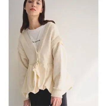 제마 아틀리에 jemma.atelier 벌룬 도킹 가디건