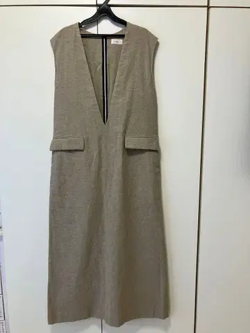 이에나 IENA 23SS 울린넨 V넥 맥시 원피스