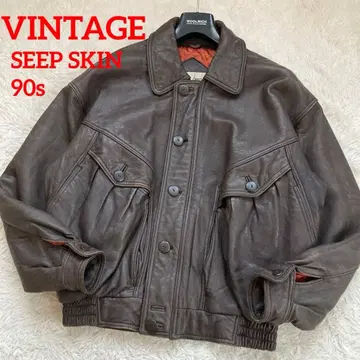 압도적 풍격 양가죽 A-2 가죽 자켓 플라이트 자켓 차심 짧은 기장