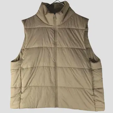유니클로 UNIQLO WARM PADDED 베스트 베이지 M 사이즈