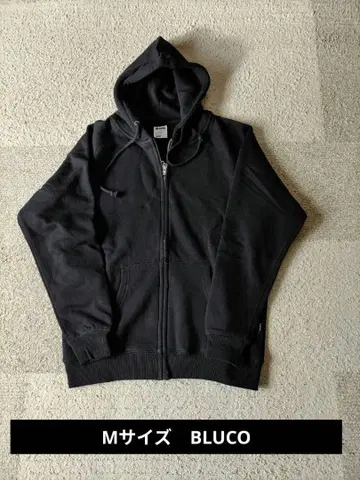 M 사이즈 BLUCO 부루코 지퍼 후디 블랙