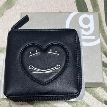 그라니프 흑백 러브 뷰티풀 섀도우 지퍼 지갑