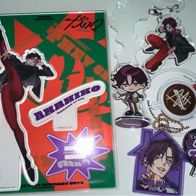 카리스마 텐도 아마히코 아크릴 스탠드 키링 일괄