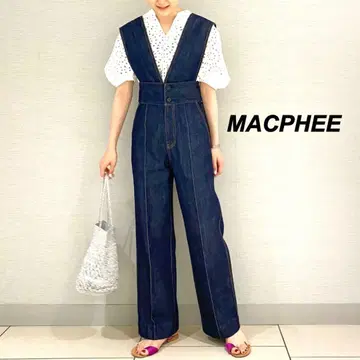 새상품급 MACPHEE 코튼 데님 2-way 콤비네존 투모로우랜드