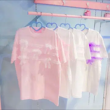 나일 퍼치 nile perch 오간 프릴 라인 리본 티셔츠