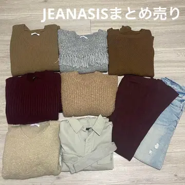 지금만의 특별 가격 JEANASIS 니트 셔츠 팬츠 묶음 판매