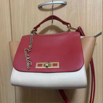 CECIL Mc BEE 숄더백 레드 베이지