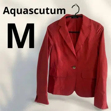 [ 아쿠아 스큐텀 ] 빨간색 테일러드 자켓 아우터 M 고급