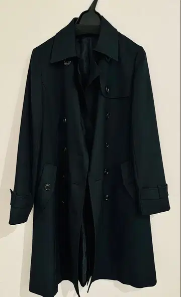 다크 네이비 더블 브레스트 코트 S