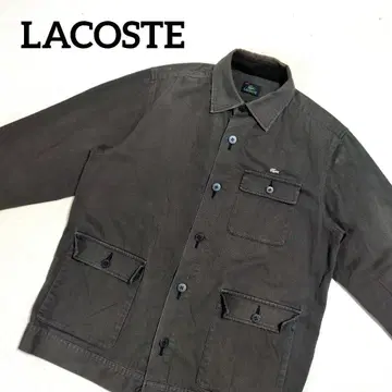 LACOSTE 라코스테 일본제 밀리터리 워크 자켓 메탈 크로커다일