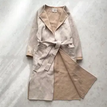 IENA 이에나 울 리버 코트 더블 페이스 벨티드 코트 롱 기장