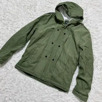 [ c6745 ] 하자품 점퍼 카키 보아 긴팔 후디