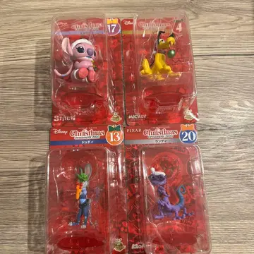 디즈니 픽사 크리스마스 피규어 4개 세트