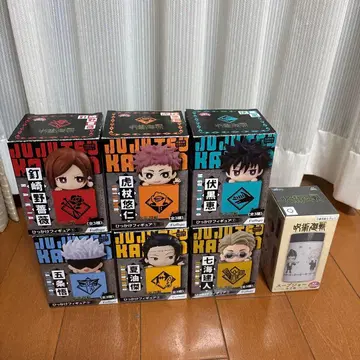 주술회전 히캇케 피규어 6종 세트 + 수프 통 1개