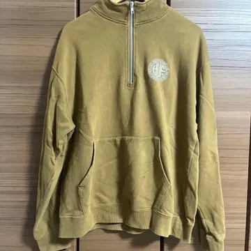 HUF 카키 하프 지퍼 트레이닝복