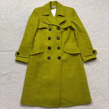 J&M DAVIDSON 울 롱 코트 라임 그린