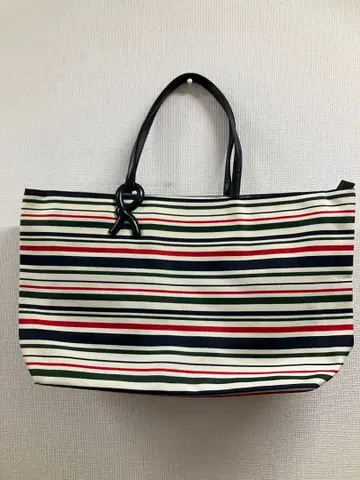 로베르타 디 카메리노 스트라이프 토트백 빅