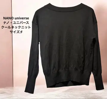 [ 새상품급 ] NANO universe 나노 유니버스 쿨넥 니트 울