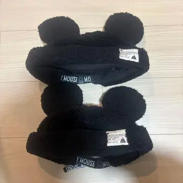 미키마우스 귀달린 플리스 모자