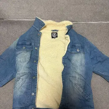 데님 블루 보아 자켓