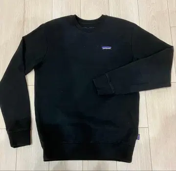 파타고니아 블랙 속기모 맨투맨 레귤러 핏